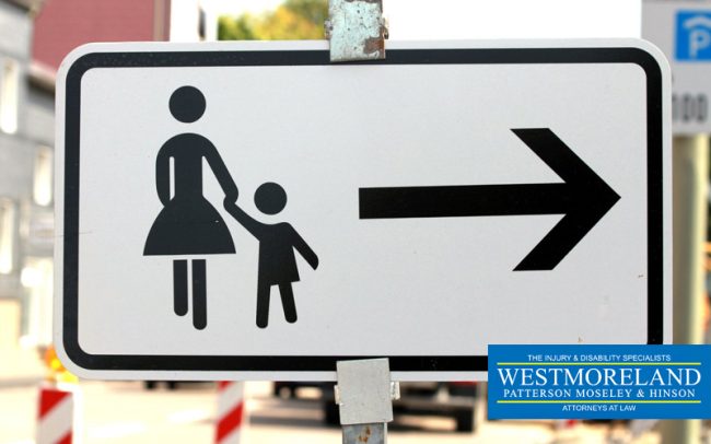 Dangerous road in Warner Robins for pedestrians and children at play