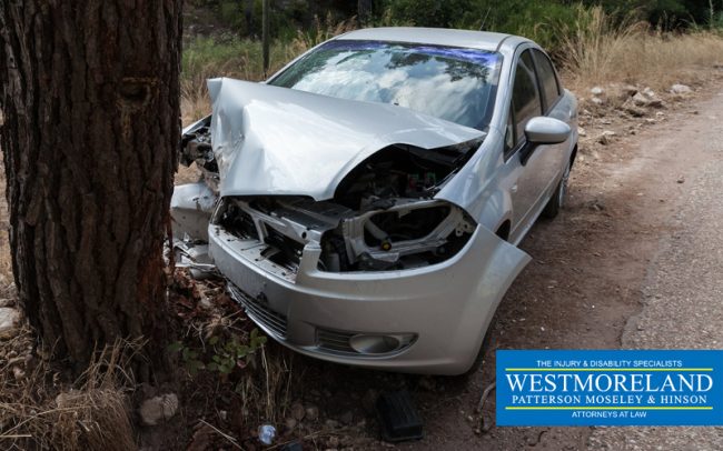 Car crashed into a tree