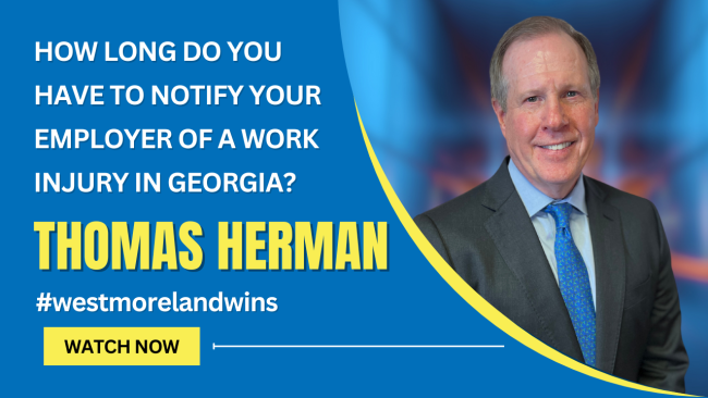 How long do you have to notify your employer of a work injury in Georgia How long do you have to notify your employer of a work injury in Georgia